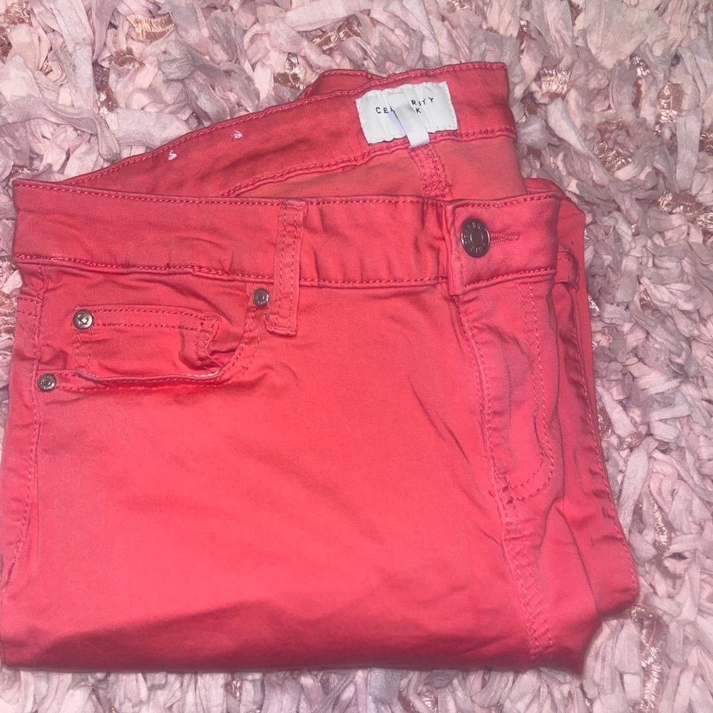 Celebrity Pink Women's Vibrant Red Skinny Jeans